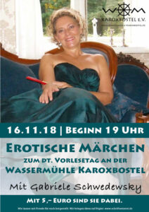Mehr über den Artikel erfahren Gabriele Schwedewsky liest erotische Geschichten